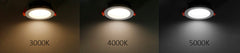 8W LED-alasvalo KAJO-01 musta, asennuskuva