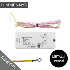 Käsikosketukseen reagoiva himmennin 12-36V metallisensorilla, sopiva LED-valaistukseen.