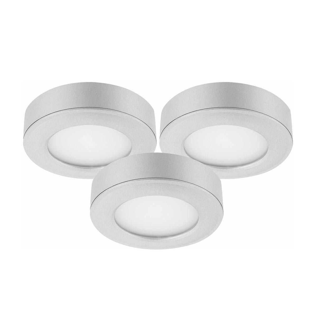 4W LED-pikkuspotit MD-209 satiini, 3kpl setti