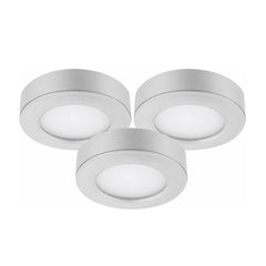 4W LED-pikkuspotit MD-209 satiini, 3kpl setti
