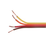 RGB-nauha lattakaapeli 4x0.5mm², neljä värillistä emäskautta johdossa