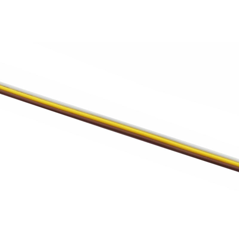 Lattakaapeli 3x0.5 mm² (värilämpötilasäädettäville CCT-nauhoille) 1m, johdineristys PVC.