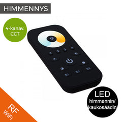 RF WiFi värilämpötilasäätö kaukosäädin, 4-kanavainen himmennin LED-nauhoille.