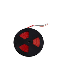 Kosteussuojattu punainen neon LED-valonauha kelalla, 12W/m 12V, IP65, sisä- ja ulkokäyttöön.