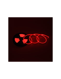 Kosteussuojattu punainen neon LED-valonauha 0612, 12W/m, IP65, 5m rullalla.