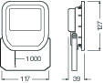 led-valonheitin_10w-mittakuva