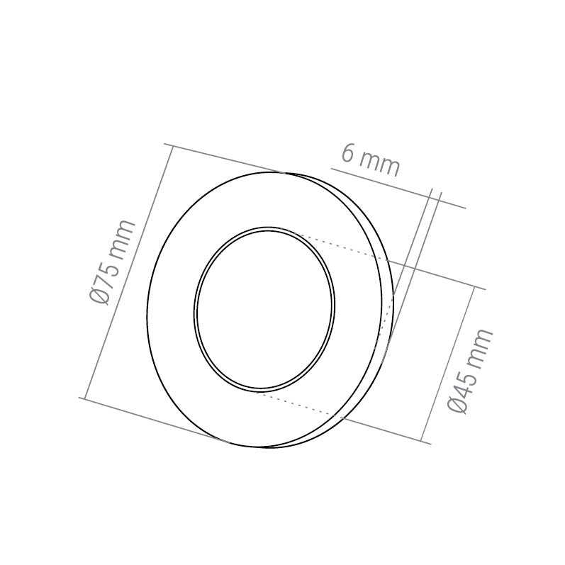 2,8W 12V LED-kalustevalaisin MAGNETO musta, 260lm CRI80, IP20, himmennettävä, tekninen piirros mitat