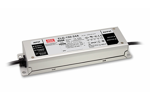 Mean Well ELG-150-24DA-3Y DALI 24V LED-virtalähde 150W IP67 tuotekuva, sopii LED-nauhoille.