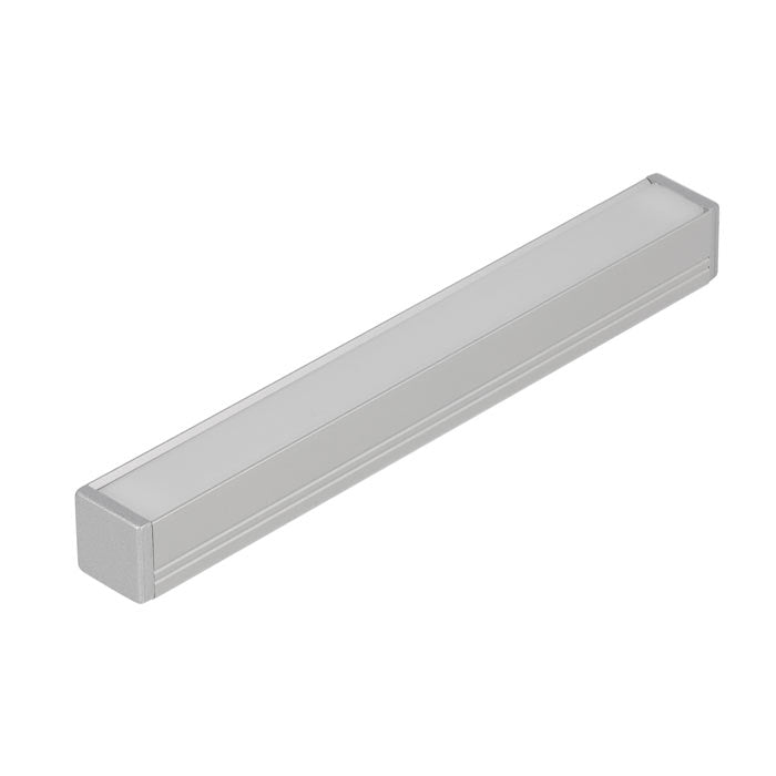 MINI10 LED-profiili 2m siro ja yksinkertainen alumiinilista LED-nauhalle, max 10mm leveä.