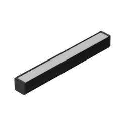 MINI10 LED-profiili 2m musta LED-alumiinilista, pinta-asennettava, 12mm x 12mm muotoilu.