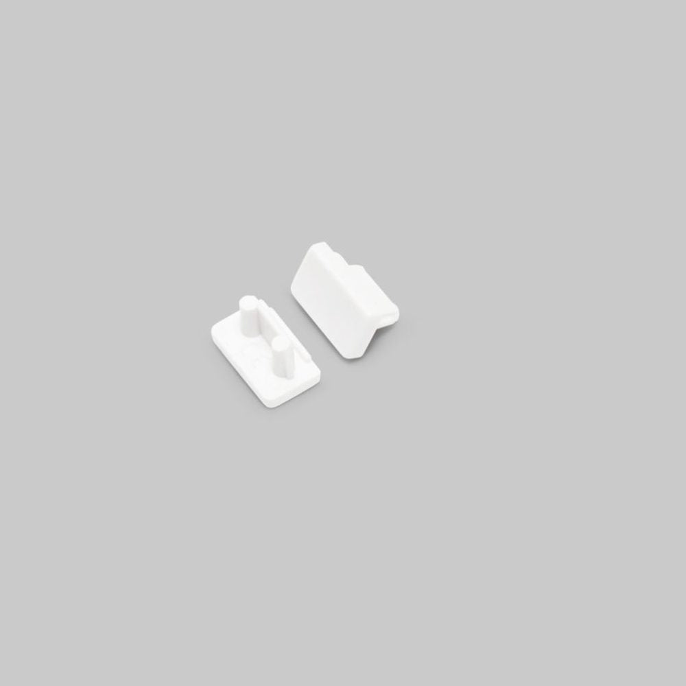 MINI8 LED-profiilin päätypalat valkoiset muoviset osat kahdelle palalle