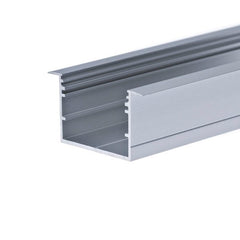 MONI30-07 suurikokoinen uppoasennettava LED-profiili, syvä malli. Näyttävä iso profiili LED-valonauhojen asennukseen.