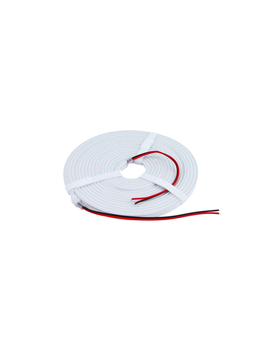 NEON FLEX 4x8mm kosteussuojattu LED-valonauha 24V, 5m, IP67, valkoinen muovi rullalla.