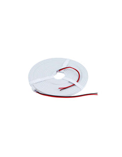 NEON FLEX 4x8mm kosteussuojattu LED-valonauha 24V, 5m, IP67, valkoinen muovi rullalla.