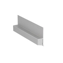 OMNI10 LED-profiili epäsuoraan valaistukseen, anodisoitua alumiinia, 2m pituinen, mitat 38,6mm x 12,6mm.