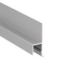 OMNI10 LED-profiili epäsuoraan valaistukseen, anodisoitua alumiinia, pituus 2m, max. 10mm leveälle led-nauhalle.