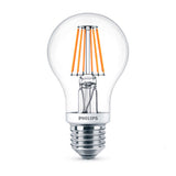 Philips 7.5W E27 LED-lamppu, lämmin valonsävy 2700K, energiatehokas ja pitkäikäinen.