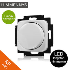 Langaton LED himmennin rullasäädin, 1 kanav, uppoasennettava, RF WiFi yhteensopiva