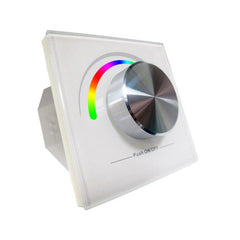 Langaton RGB LED-rullasäädin, himmennin, RF WiFi, lasikehyksellä, helppo asentaa ja käyttää.