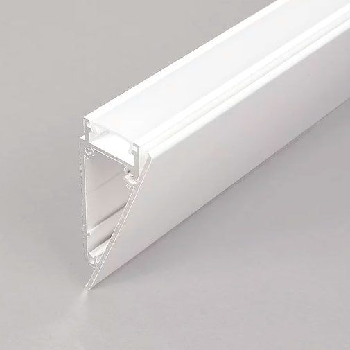 SEINÄ12 LED-profiili, epäsuoraa valaistusta varten, valkoinen alumiinilista.