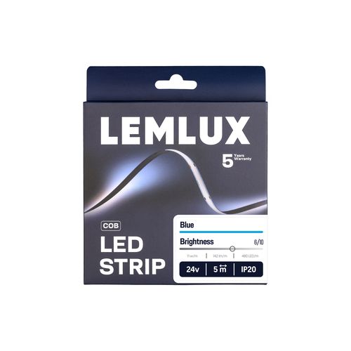 Sininen LEMLUX COB LED-nauha 24 V